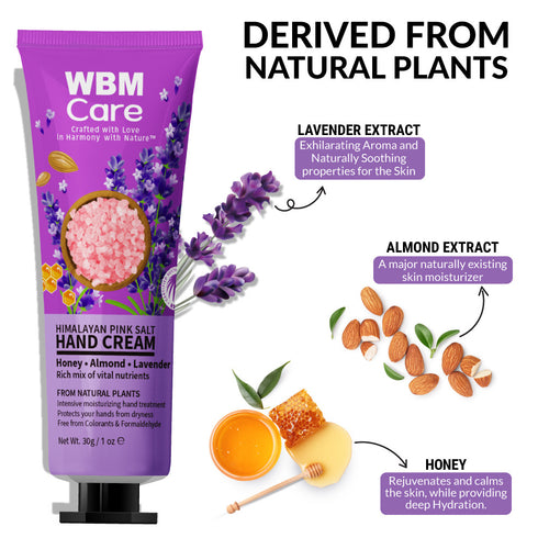 Hand Cream Lavender & Almond- 1.05 oz | WBM CARE